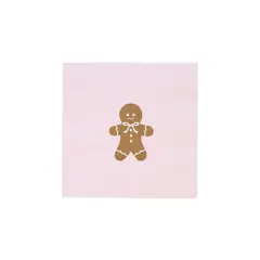 PINK GINGERBREAD SMALL NAPKINS