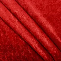 1 Yard Burgundy Crushed Panne Velour Bell Fabric 58/60" Wide Soft Stretch Velvet 100% Polyester