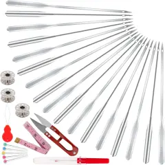 Sewing Machine Needles Set, Universal Standard Needle, Home Sewing Machines Needles, Sizes HAX1 65/9, 75/11, 90/14, 100/16, 110/18, Compatible with Singer, Brother, Janome, Varmax(50 PCS)