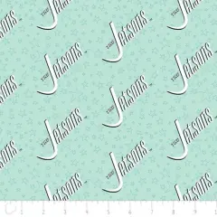 The Jetsons Collection - Jetsons Logo Light Blue Licensed Cotton Fabric by the Yard