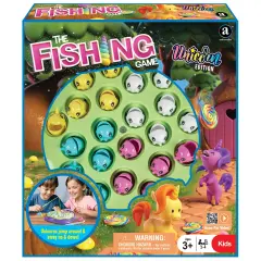 Ambassador Games: The Fishing Game - Unicorn Edition - Classic Animated Catching Game, Unicorns Jump Around & Swap Up & Down, Kids Age 3+, 2-4 Players