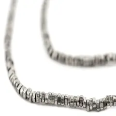 The Bead Chest Faceted Silver Triangle Heishi Beads (2.5mm)