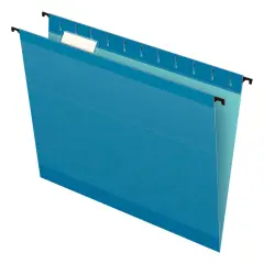 Pendaflex SureHook Hanging File Folder, Letter Size, 1/5 Cut Tabs, Blue, Pack of 20