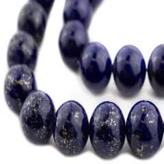 The Bead Chest Round Lapis Lazuli Beads (15mm)