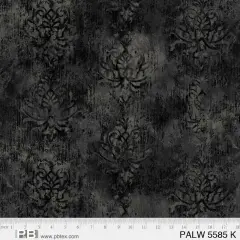 Black Palazzo Cotton Wideback Fabric Per Yard