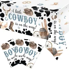 3 Pcs Western Cowboy Party Tablecloth