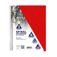 Spiral Notebook 3-Subject 9x11 in 120 Sheets &ndash; 24 Units