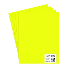 Poster Boards Yellow 22x28 in &ndash; Large Size &ndash; 50 Count