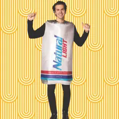 Natural Light Beer Can Adult Costume Funny Beverage Tunic Officially Licensed Halloween Party Outfit