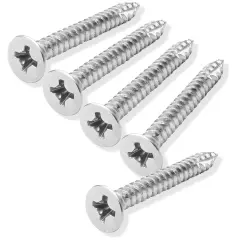 Cauldham Wood Screws #9 x 1-1/2 Inch for Door Hinges - 25 pack