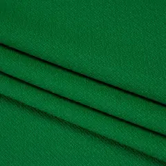 1 Yard Kelly Green Textured Polyester Woven Fabric Soft Tactile 55 Inches Width