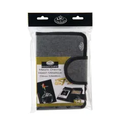 RSET-FS111 | Essentials&trade; 14pc Travel Metallic Drawing Folio Art Set