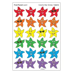 Colorful Star Smiles/Fruit Punch Stinky Stickers&reg;, 96 ct.
