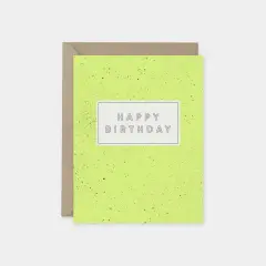 Speckled Happy Birthday Card II