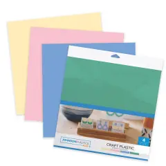 JPPlus Craft Plastic Plastic Craft Sheets for Cricut, Laser Cutter, & Engraver Use- Spring, 4 Pack