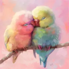 5D Diamond Painting Kits for Adults Full Drill Love Birds Diamond Art Kits Diamond Dots Beginners Craft Kits for Home Wall Decor Gifts