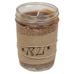 8 Ounce 1821 Jar Candle with Clean-Burning Scents of Sweet Caramel and Pralines