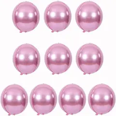 10 pcs Light Pink 4D balloon(Light Pink)