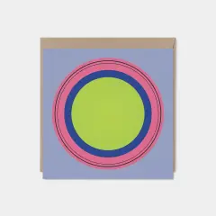 Color Rings Modern Art Card