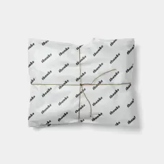 "Thanks" Custom Script Gift Wrap