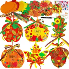 24 Sets Fall Pumpkin Ornaments Decorations