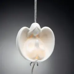 Ceramic Angel Praying Light Cover Ornament, Home D&eacute;cor, Religious D&eacute;cor, Religious Gift, Church D&eacute;cor, Baptism Gift