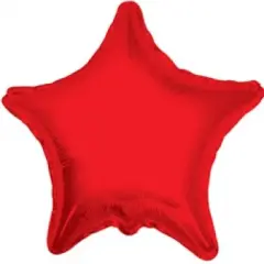 Red Star Mylar Balloon 18