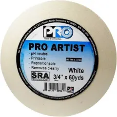 Pro Artist Tape 3/4"X60yd-White