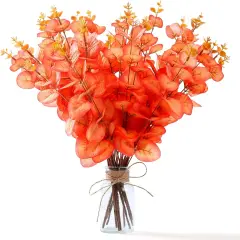 10 Pcs Fall Eucalyptus Stems - 13.4 inch (Autumn)