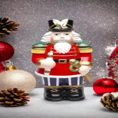 Ceramic Classic Nutcracker Cookie Jar, Home D&eacute;cor, Gift for Her, Gift for Mom, Kitchen D&eacute;cor, Christmas D&eacute;cor
