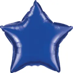 Sapphire Blue Star Mylar Balloon