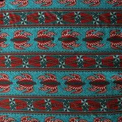 1 Yard Tonga Sea Turtles Peachskin Fabric with Polynesian Hibiscus Floral Print 44/45 Inch Width Aqua