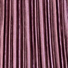 1 Yard Pleated Stretch Velvet Spandex Fabric 58 Inches Width Mauve Pink