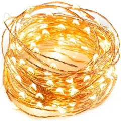 2 Pack Led Fairy Lights USB Powered String Lights Waterproof Copper Wire 16 Feet