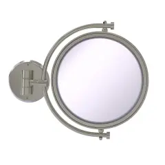8 Inch Wall Mounted Make-Up Mirror 2X Magnification - Wm-4/2X-Sn