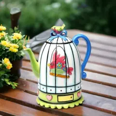 Ceramic Birdcage Teapot, Gift for Her, Gift for Mom, Tea Party D&eacute;cor, Caf&eacute; D&eacute;cor, Spring Kitchen Decor