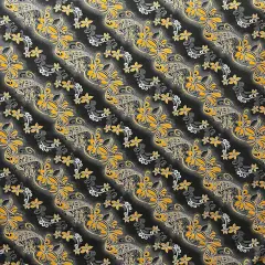 1 Yard Diagonal Tiare Lei Polyester Fabric For Sewing Crafts Apparel And Decorative Projects 45 Inch Width Black