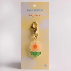 Shaker Flower Bag Charm Clip