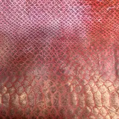 1 Yard Medusa Velvet Foil Fabric Glitter Dot 3D Print Spandex for Costumes, Dancewear & Cosplay 60" Wide by Spandex Palace Orange Red Combo