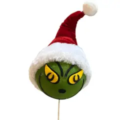 24" Christmas Green Monster Head Pick
