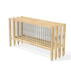 4 Pack Cedar Garden Trellis Set 45 x 23.5 Inch Garden Fence Panels