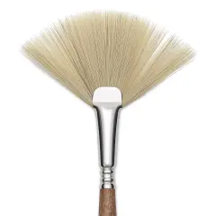 Escoda Futura Synthetic Bristle Brush - Series 5430, Fan, Size 6, Long Handle