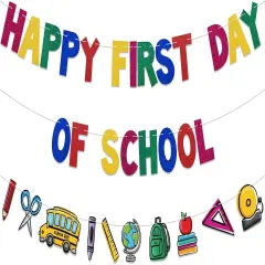 Happy First Day of School Banner