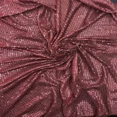 1 Yard Burgundy Mini Sequin Mesh Fabric Polyester Confetti Sparkle Tulle 42&Prime; Wide