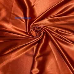 1 Yard Burnt Orange Crepe Satin Fabric for Costumes Dresses and Formal Sewing Projects 58 Inch Width