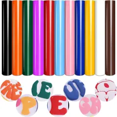 Puff Vinyl Heat Transfer, 11 Sheets, 12 "x 10", 3D Foaming Puff Colorful