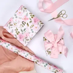 LaRibbons 17" X 33' Reversible Wrapping Paper | Mothers Day & Fathers Day