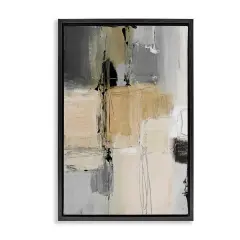 Stupell Industries Rustic Organic Abstraction Framed Floater Canvas Wall Art Design by Lanie Loreth