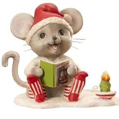 Manny Mouse with Candle 4"