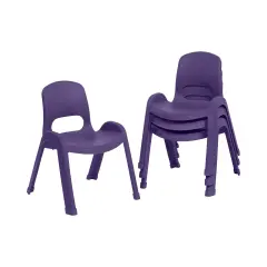 SitRight Chair, Classroom Seating, 4-Pack Eggplant